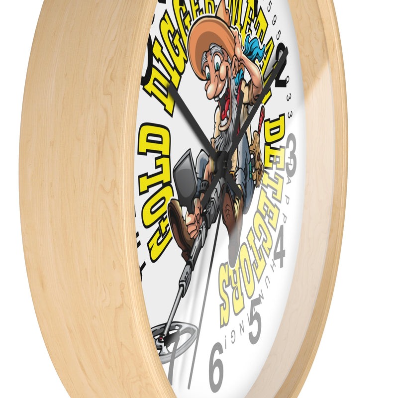 Gold Digger Wall Clock  10"  Battery operated (not included)  sku: 25