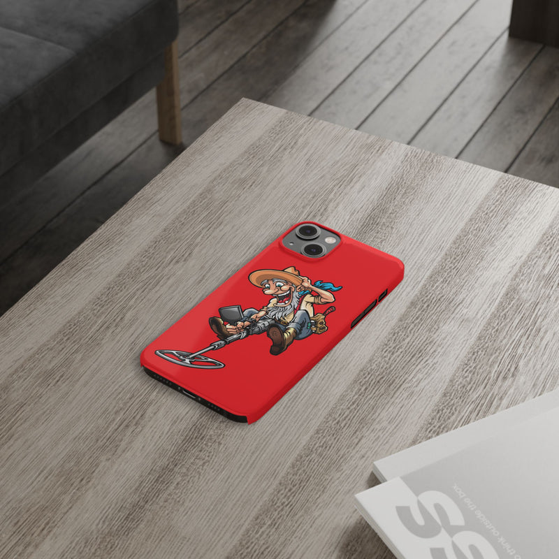 Slim iPhone Red Cases with Prospector Graphic (iPhone 13-16 series)