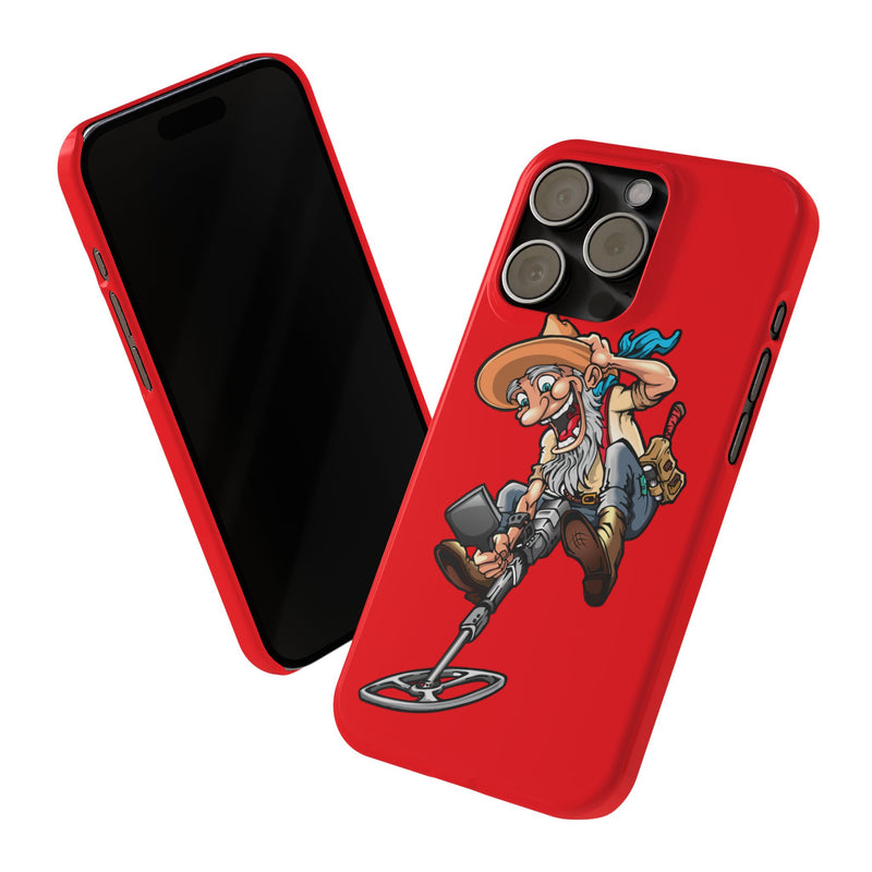 Slim iPhone Red Cases with Prospector Graphic (iPhone 13-16 series)