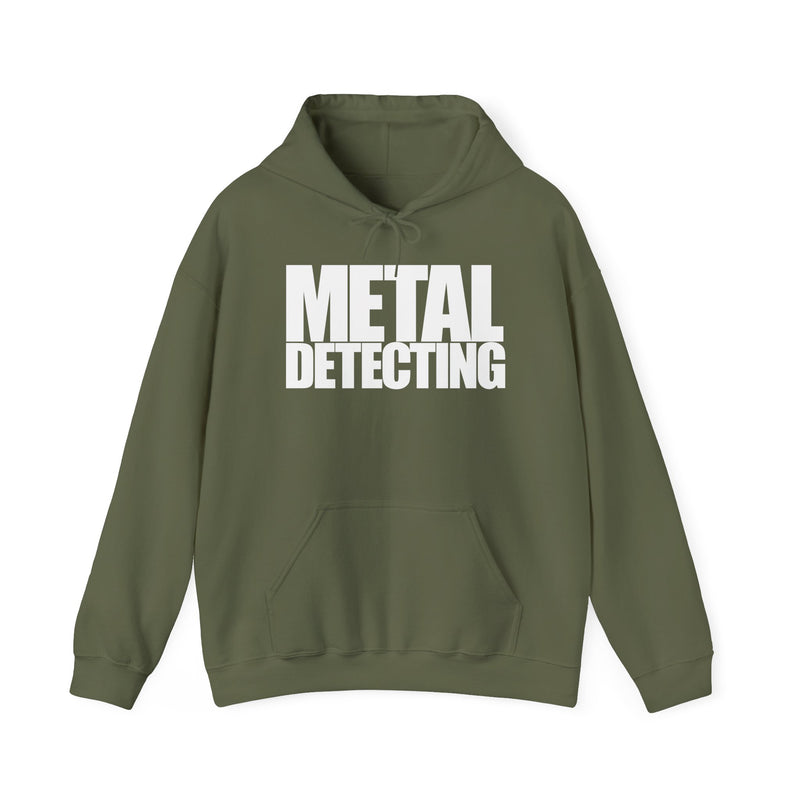 Metal Detecting (front) Women Detectorist with Sunset Design (back). Thick Weight Hoodie FREE SHIPPING