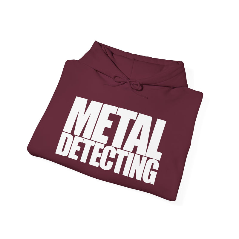 Metal Detecting (front) Women Detectorist with Sunset Design (back). Thick Weight Hoodie FREE SHIPPING