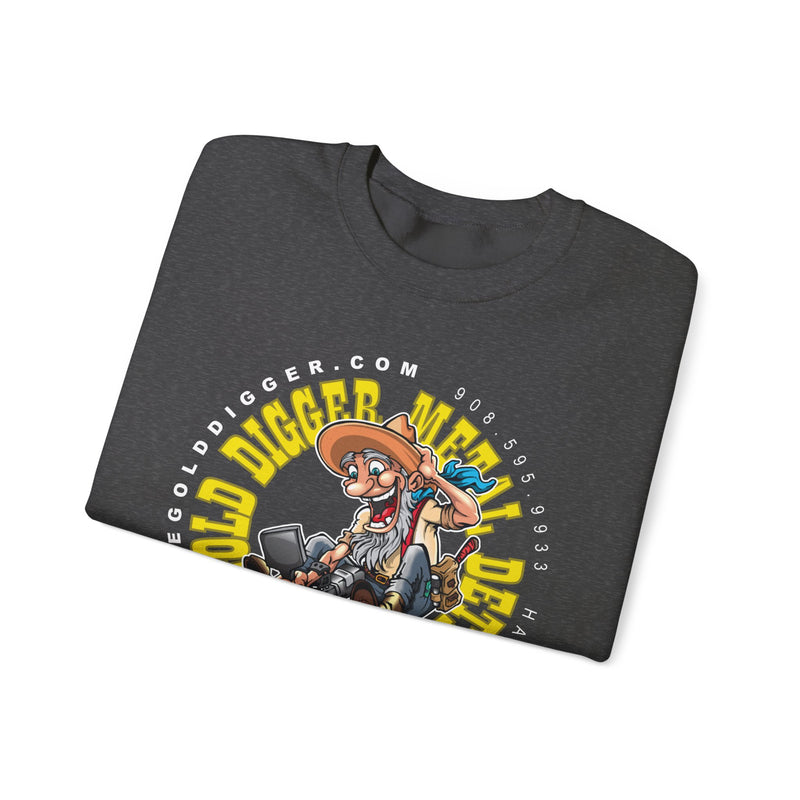 Gold Digger Prospector Heavy Blend Crewneck Sweatshirt - Prospector Graphic - "The Gold Digger"