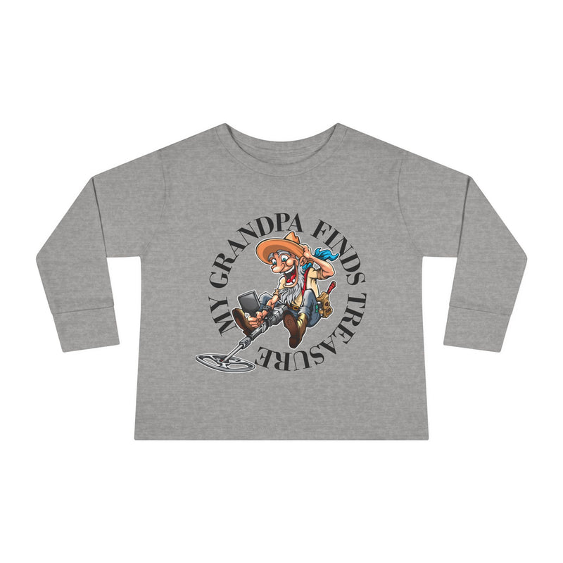 Toddler Long Sleeve Tee - "My Granpa Finds Treasure" - sizes 2T - 5-6T  sku 18