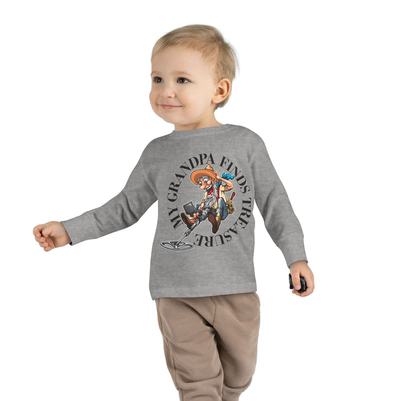 Toddler Long Sleeve Tee - "My Granpa Finds Treasure" - sizes 2T - 5-6T  sku 18