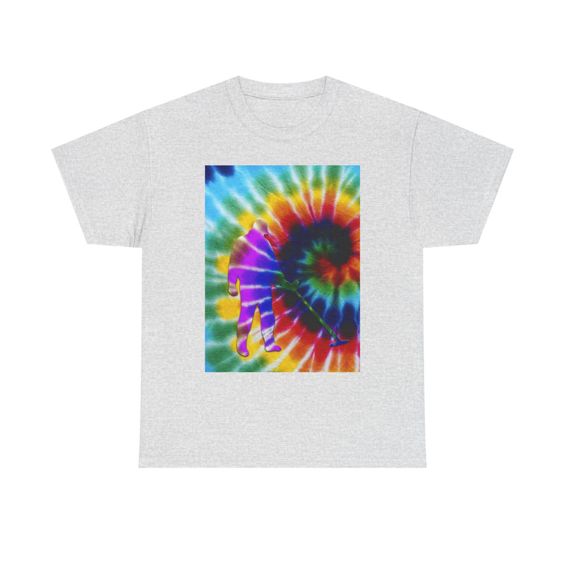 Tie Dye Abstract Male Detectorist. 1-sided Heavyweight T-Shirt