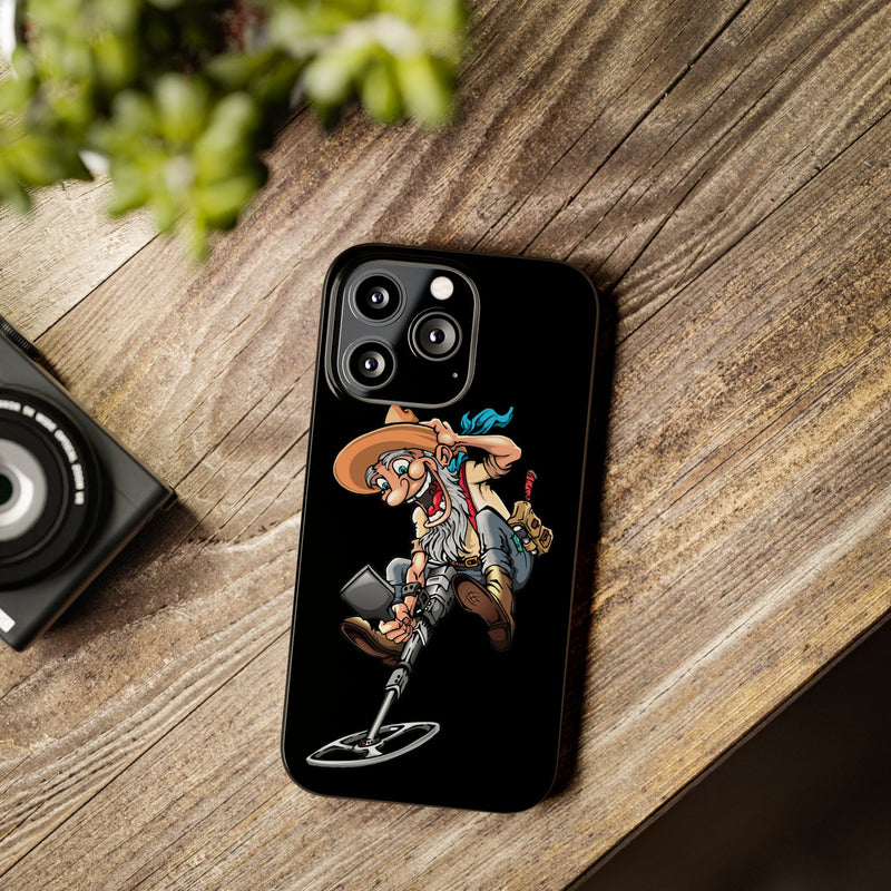 Slim iPhone Black Cases with Prospector image (iPhone 13-16 series)