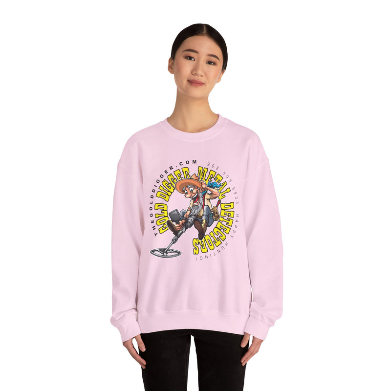 Gold Digger Prospector Heavy Blend Crewneck Sweatshirt - Prospector Graphic - "The Gold Digger" sku: 07