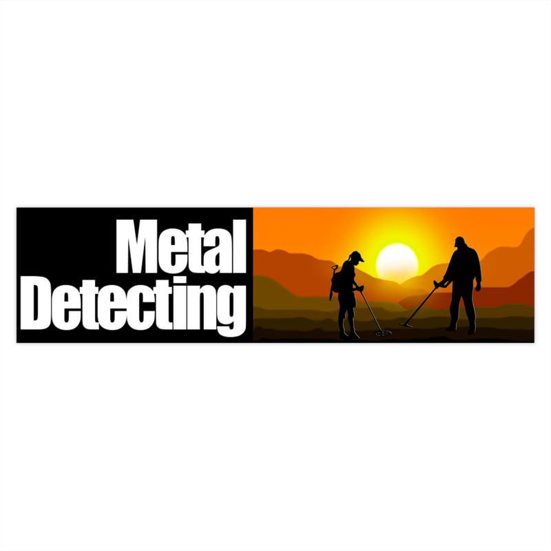 SUNSET Metal Detecting Couple Design  Bumper / Surface Stickers -  sku: 130