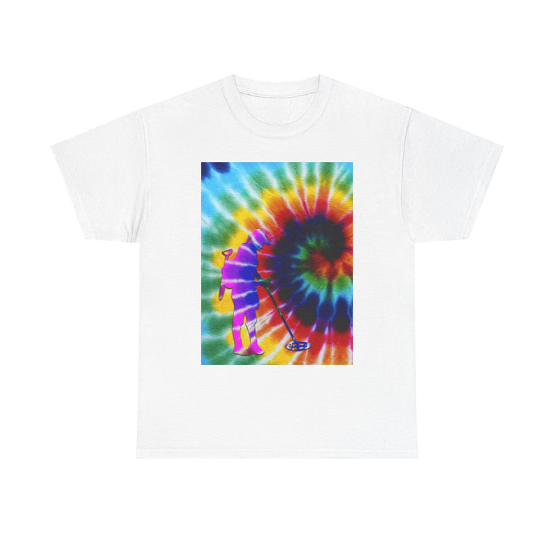 Tie Dye Abstract Female Detectorist. 1-sided Heavyweight T-Shirt