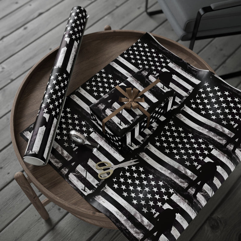 Metal Detector Wrapping Papers American Flag Design - 3-sizes / 2 finishes available  sku 301