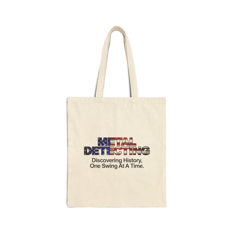 Discovering History - American Flag design canvass tote sku: 18