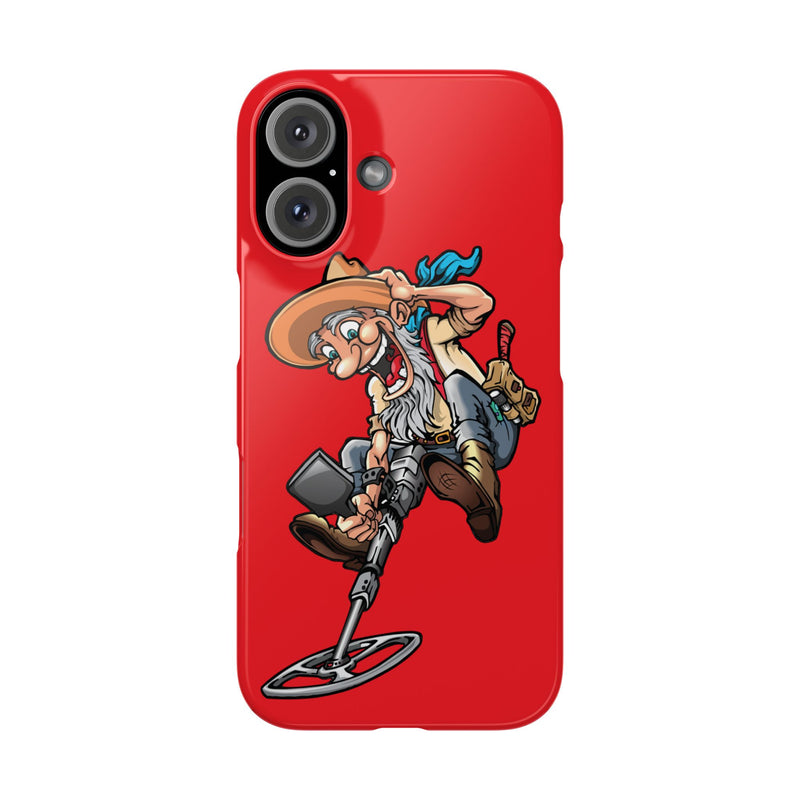 Slim iPhone Red Cases with Prospector Graphic (iPhone 13-16 series)