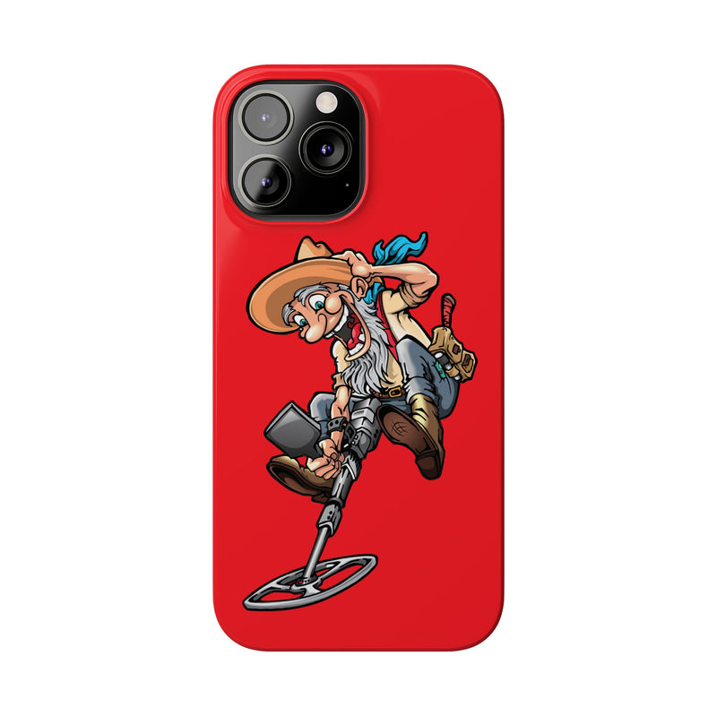 Slim iPhone Red Cases with Prospector Graphic (iPhone 13-16 series)