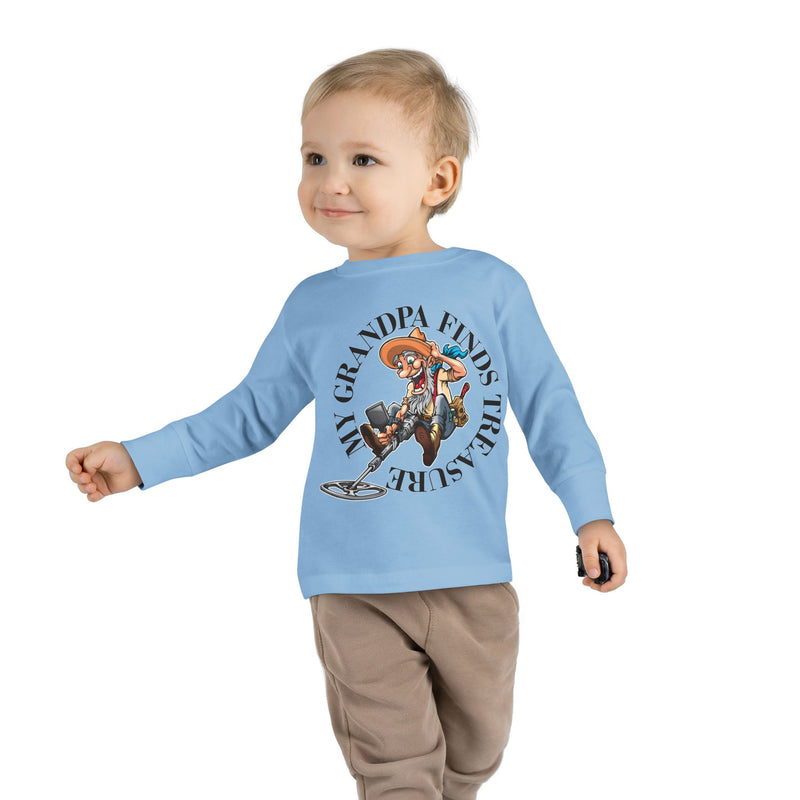 Toddler Long Sleeve Tee - "My Granpa Finds Treasure" - sizes 2T - 5-6T  sku 18