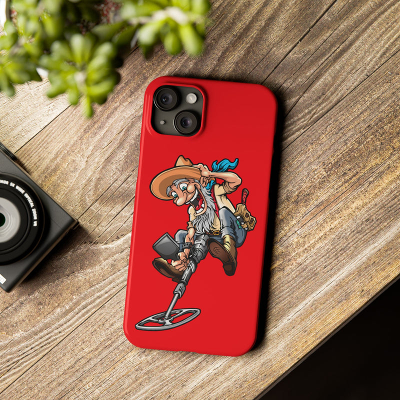 Slim iPhone Red Cases with Prospector Graphic (iPhone 13-16 series)