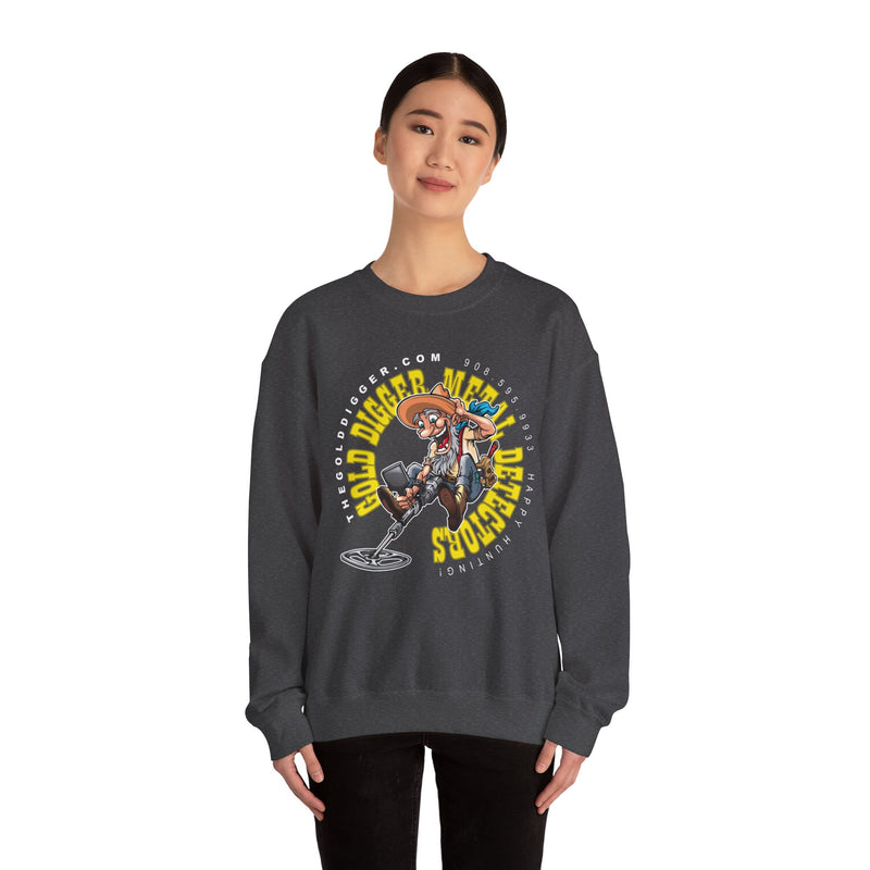 Gold Digger Prospector Heavy Blend Crewneck Sweatshirt - Prospector Graphic - "The Gold Digger" sku: 07