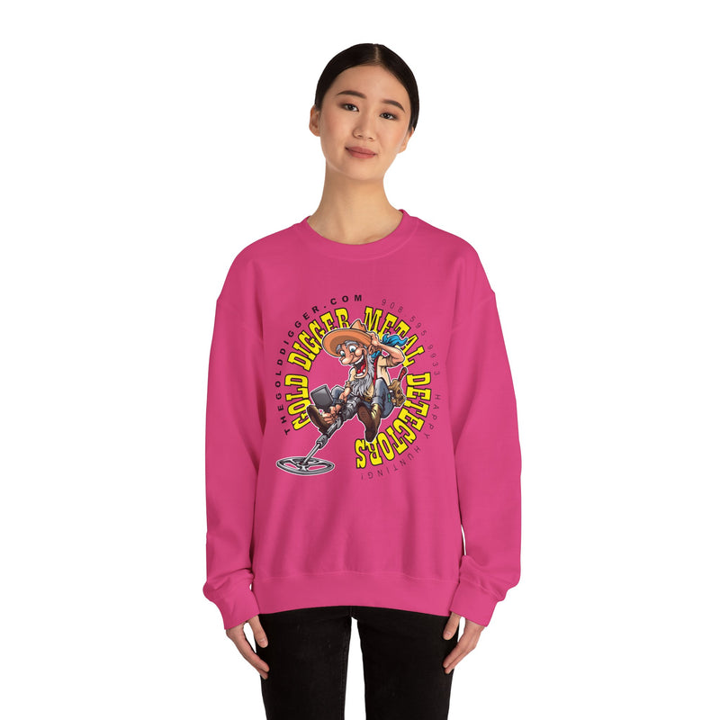 Gold Digger Prospector Heavy Blend Crewneck Sweatshirt - Prospector Graphic - "The Gold Digger" sku: 07