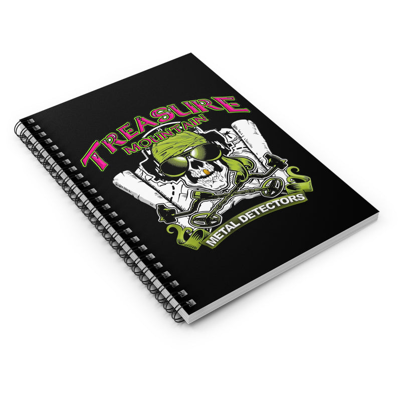 Spiral Notebook - Ruled, Treasure Mountain Metal Detectors 118 pages 6" X 8" sku: 77