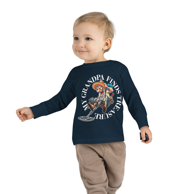 Toddler Long Sleeve Tee - "My Granpa Finds Treasure" - sizes 2T - 5-6T  sku 18