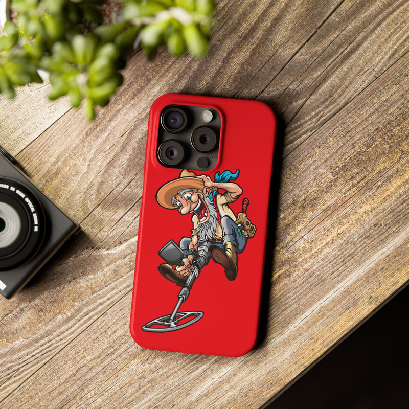 Slim iPhone Red Cases with Prospector Graphic (iPhone 13-16 series)