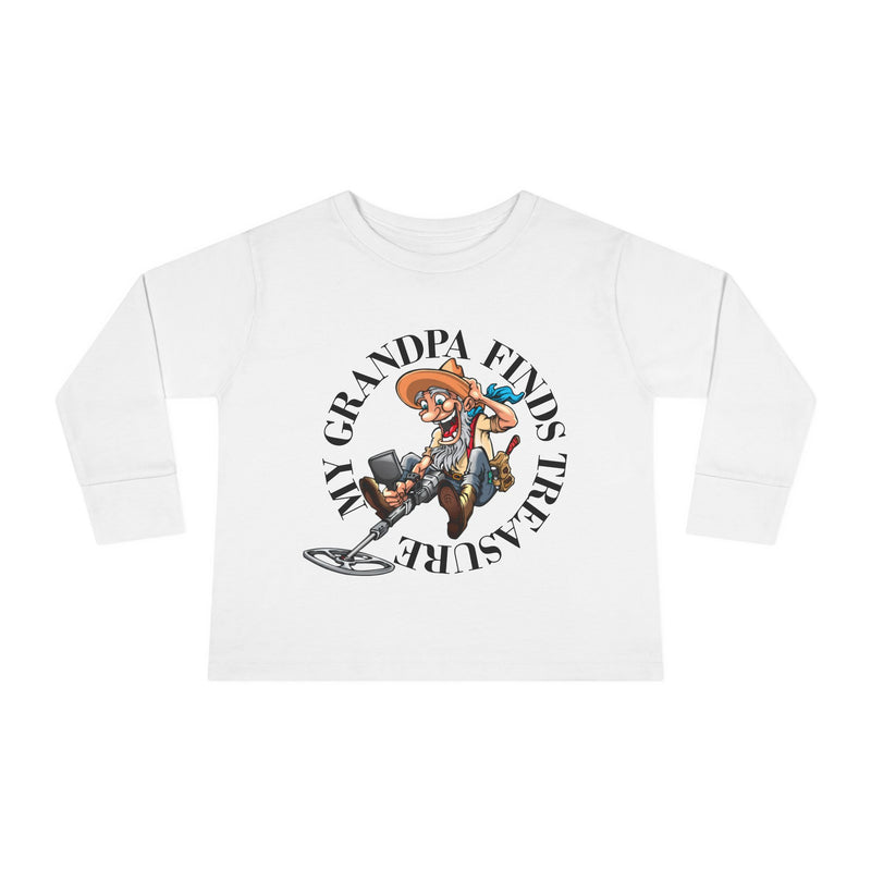 Toddler Long Sleeve Tee - "My Granpa Finds Treasure" - sizes 2T - 5-6T  sku 18