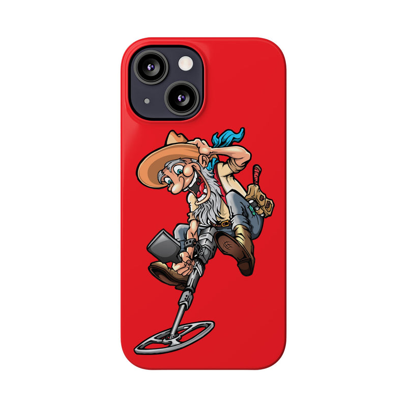 Slim iPhone Red Cases with Prospector Graphic (iPhone 13-16 series)