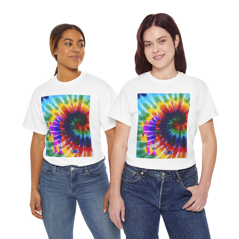 Tie Dye Abstract Female Detectorist. 1-sided Heavyweight T-Shirt