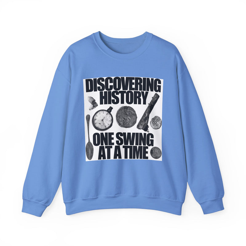 Relic Collection "Discovering History on Swing at a Time:, Heavy Blend Crewneck Sweatshirt - FREE SHIPPING