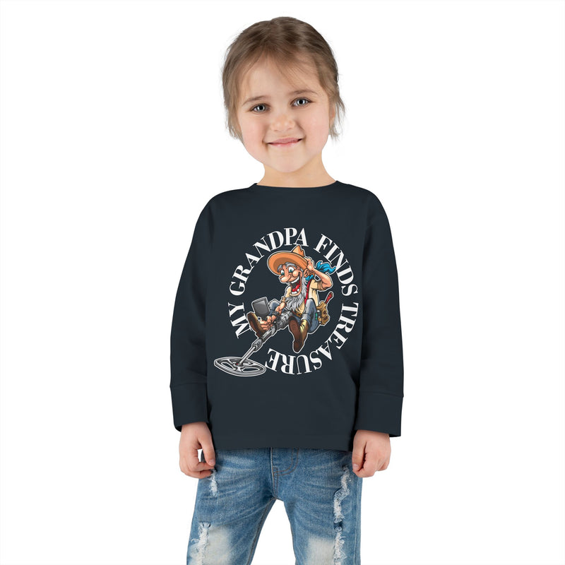 Toddler Long Sleeve Tee - "My Granpa Finds Treasure" - sizes 2T - 5-6T  sku 18