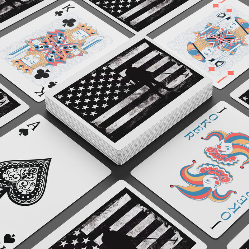 Playing Cards - Graphic American Flag with Detectorist - sku20