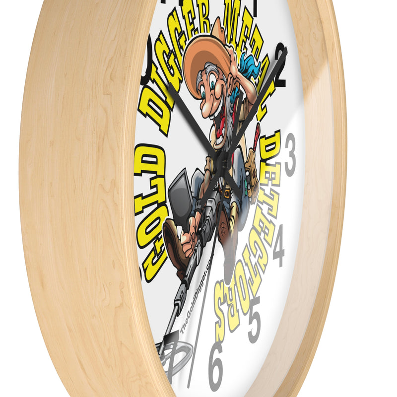 Gold Digger Wall Clock  10"  Battery operated (AA not included)  sku: 25