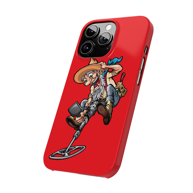 Slim iPhone Red Cases with Prospector Graphic (iPhone 13-16 series)