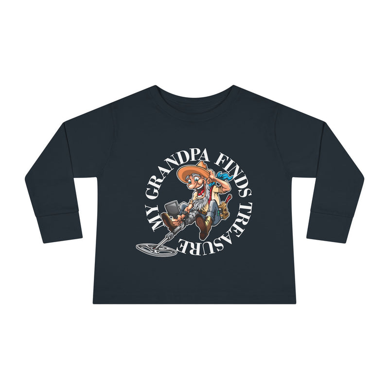 Toddler Long Sleeve Tee - "My Granpa Finds Treasure" - sizes 2T - 5-6T  sku 18