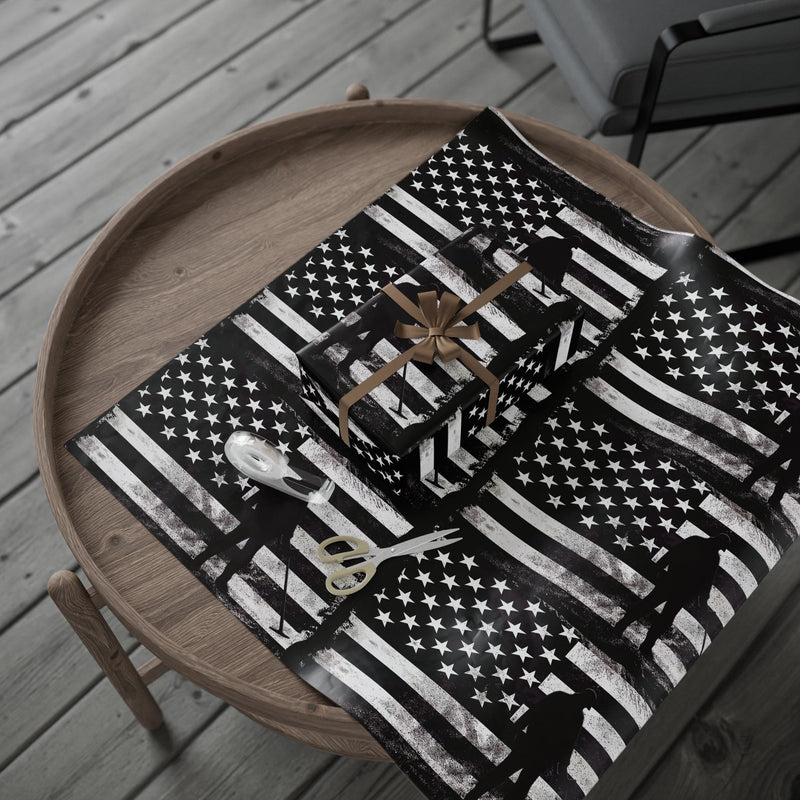 Metal Detector Wrapping Papers American Flag Design - 3-sizes / 2 finishes available  sku 301