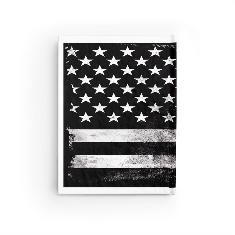 128 (blank) Page Journal 5"X7" Stylized American Flag with Detectorist sku: 24