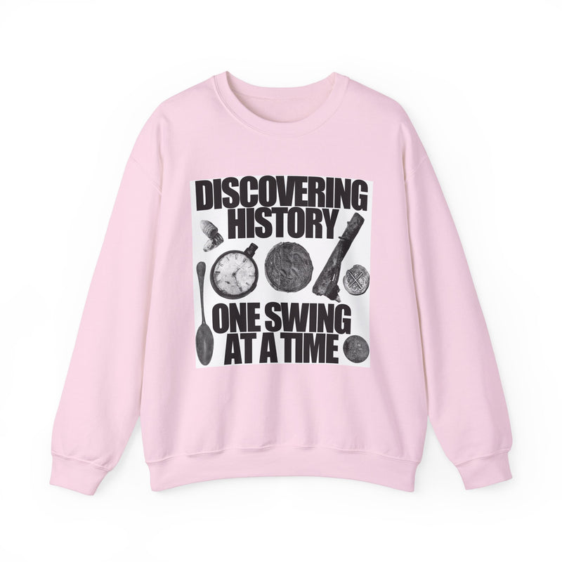 Relic Collection "Discovering History on Swing at a Time:, Heavy Blend Crewneck Sweatshirt - FREE SHIPPING