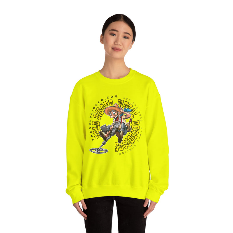 Gold Digger Prospector Heavy Blend Crewneck Sweatshirt - Prospector Graphic - "The Gold Digger" sku: 07