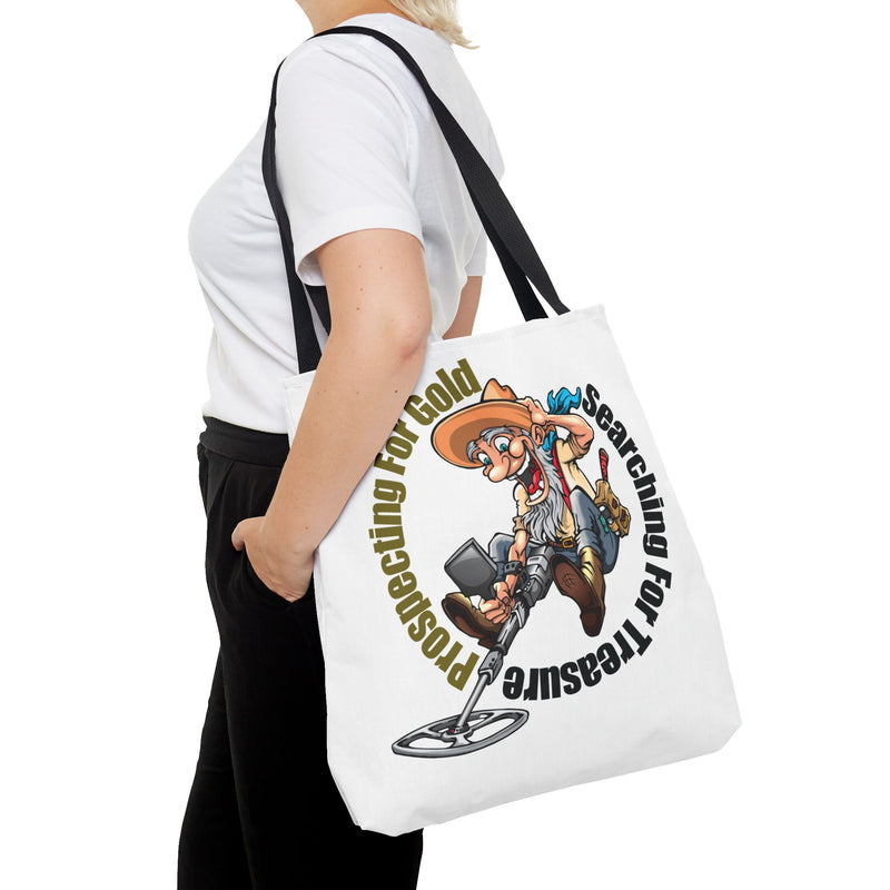 18X18" Tote. Prospector design. 1-sided print. sku 205