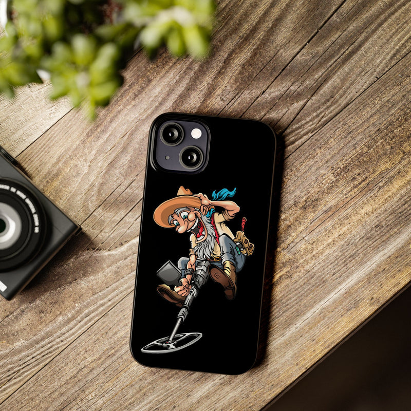 Slim iPhone Black Cases with Prospector image (iPhone 13-16 series)