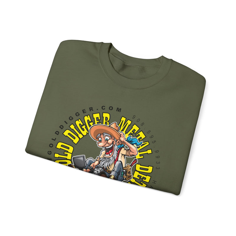 Gold Digger Prospector Heavy Blend Crewneck Sweatshirt - Prospector Graphic - "The Gold Digger"