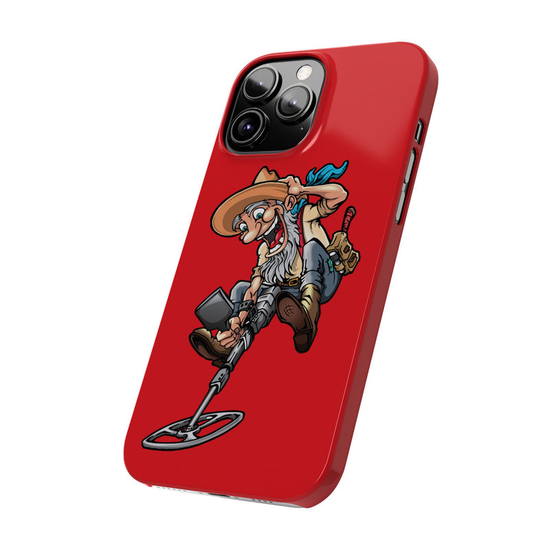 Slim iPhone Red Cases with Prospector Graphic (iPhone 13-16 series)