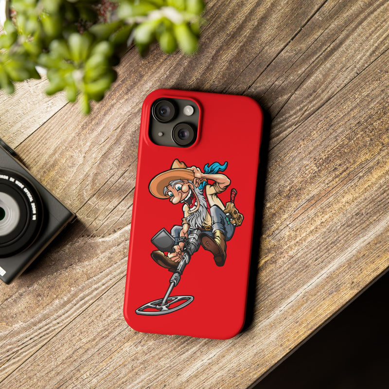 Slim iPhone Red Cases with Prospector Graphic (iPhone 13-16 series)