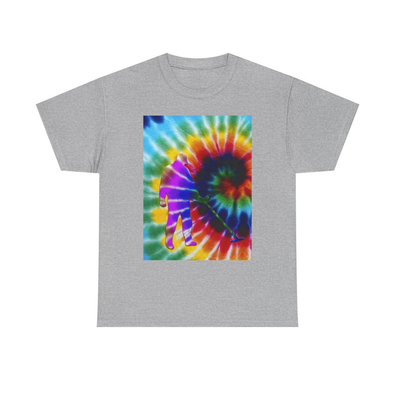 Tie Dye Abstract Male Detectorist. 1-sided Heavyweight T-Shirt