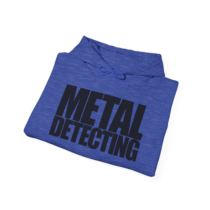 Metal Detecting (front) Women Detectorist with Sunset Design (back). Thick Weight Hoodie FREE SHIPPING