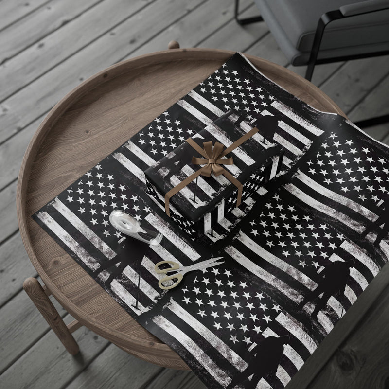 Metal Detector Wrapping Papers American Flag Design - 3-sizes / 2 finishes available  sku 301