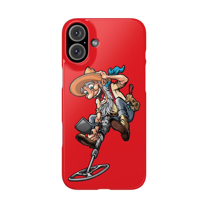 Slim iPhone Red Cases with Prospector Graphic (iPhone 13-16 series)