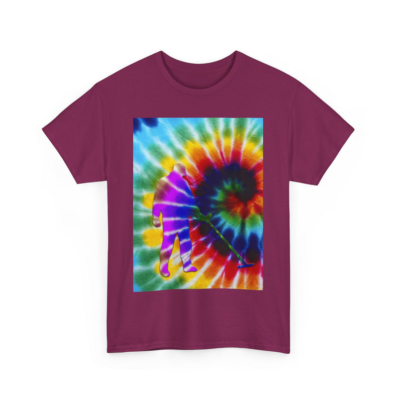 Tie Dye Abstract Male Detectorist. 1-sided Heavyweight T-Shirt