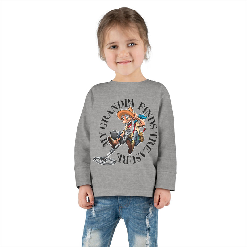 Toddler Long Sleeve Tee - "My Granpa Finds Treasure" - sizes 2T - 5-6T  sku 18