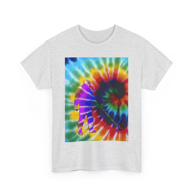 Tie Dye Abstract Male Detectorist. 1-sided Heavyweight T-Shirt