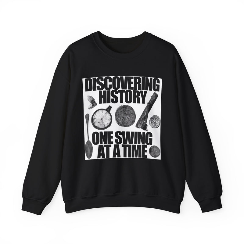 Relic Collection "Discovering History on Swing at a Time:, Heavy Blend Crewneck Sweatshirt - FREE SHIPPING